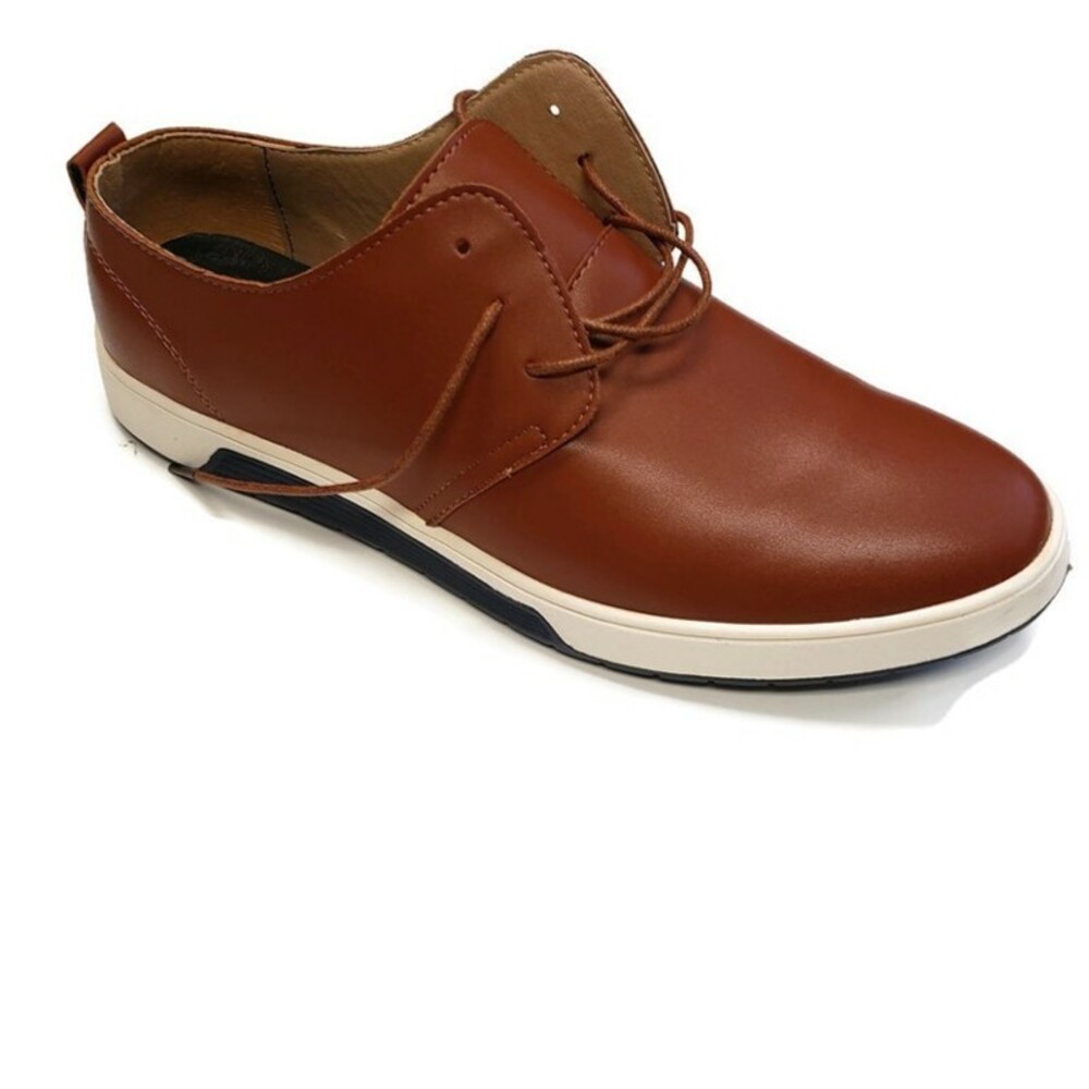Laoks Mens 10.5 Casual Oxford Shoes Breathable Lace-Up Flat Fashion Sneakers - Picture 3 of 10